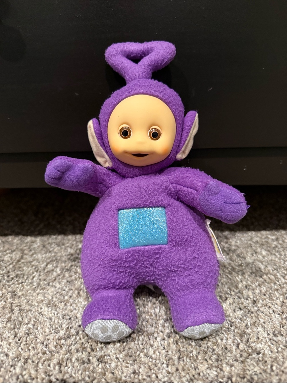 Vintage 1998 Playskool 9” Tinky Winky Purple Teletubbies Plush Doll Toy